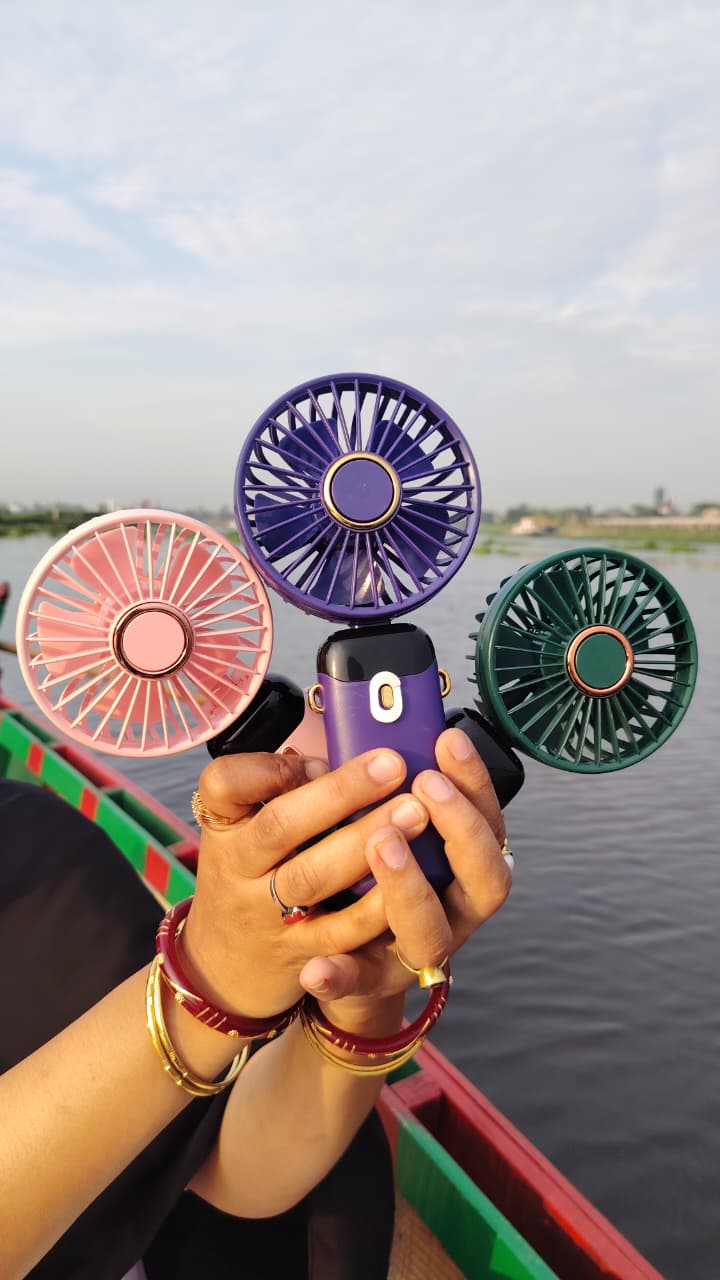 Rechargeable Mini Fan Digital Display – A18 (5 Gear)