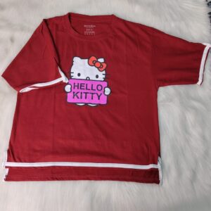 Ladies Drop Shoulder T-Shirt – Hello Kitty Design
