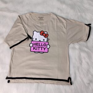 Ladies Drop Shoulder T-Shirt – Hello Kitty Design