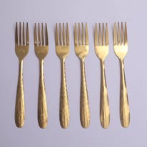 Golden Fork Set – 6 Pieces