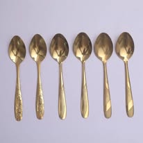 Golden Spoons Set – 6 Pieces