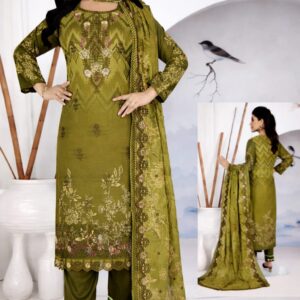 Embroidered Cotton Unstitched 3Piece