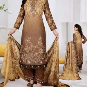 Embroidered Cotton Unstitched 3Piece