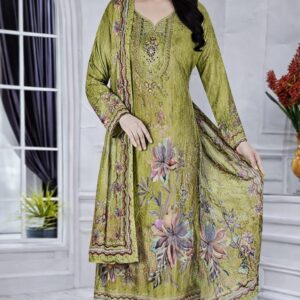 Embroidered Cotton Unstitched 3Piece